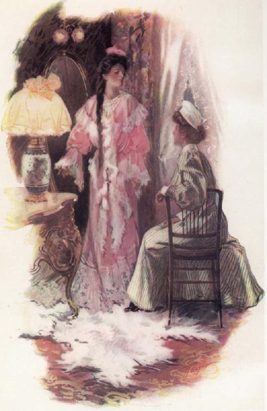 Charles M.Relyea Illustration for The Sunday Husbands oil painting image
